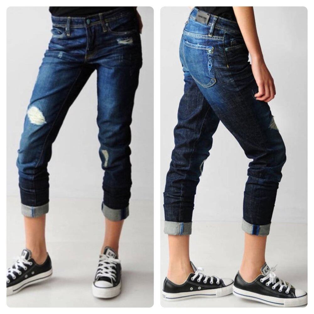 Genetic Denim Straight Jeans Distressed